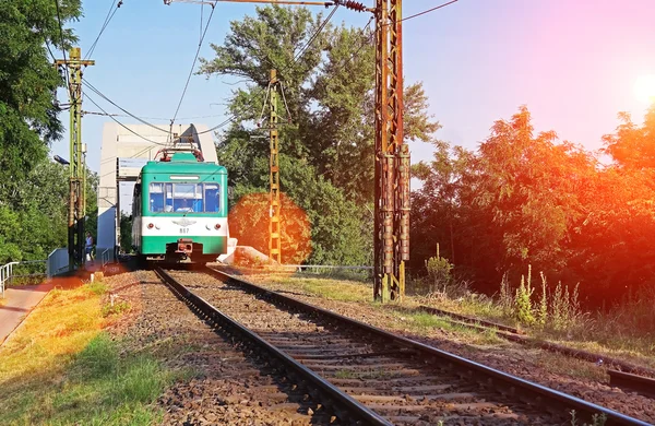 Hungarian suburban railway — Stock Photo, Image