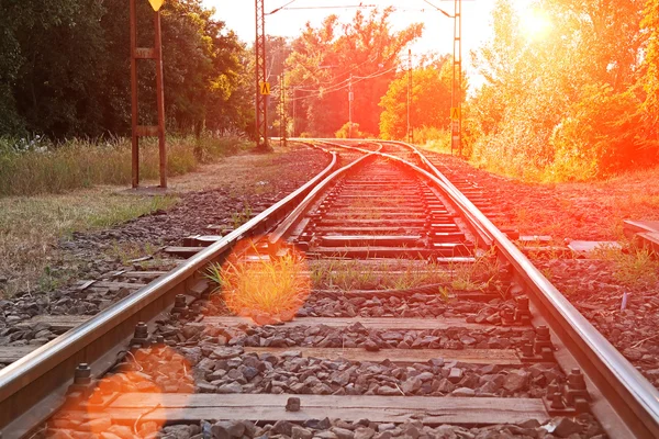 Old suburban railroad — Stock Photo, Image