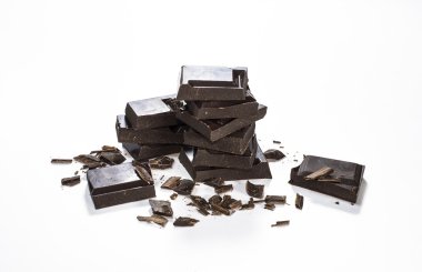 Koyu çikolata yığın