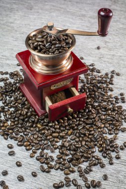 Kahve Kızıl ve kahve çekirdekleri