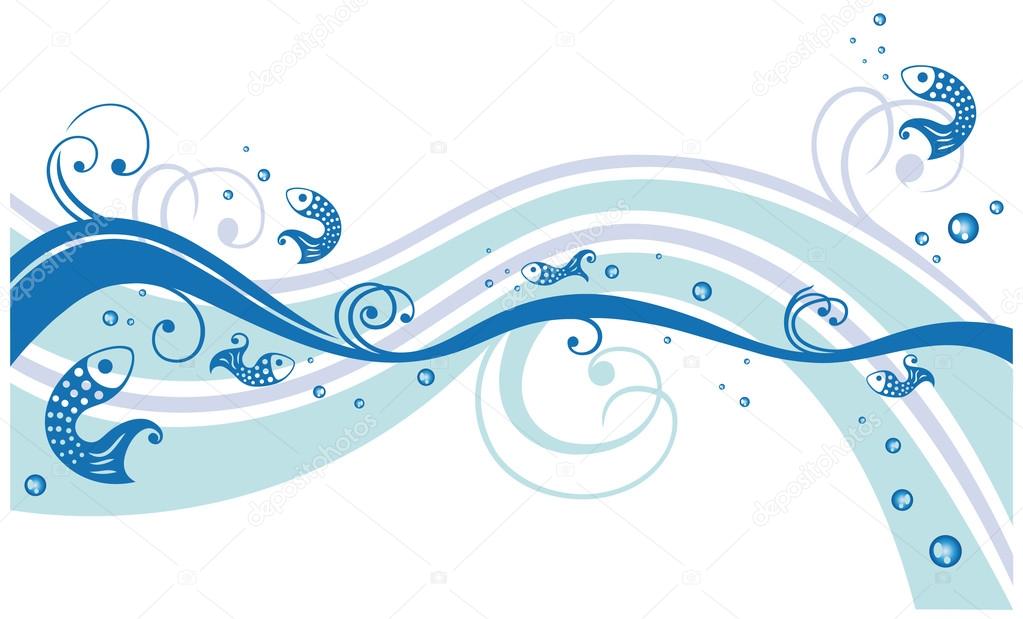 Download Fish, underwater border — Stock Vector © christine_krahl #96940300