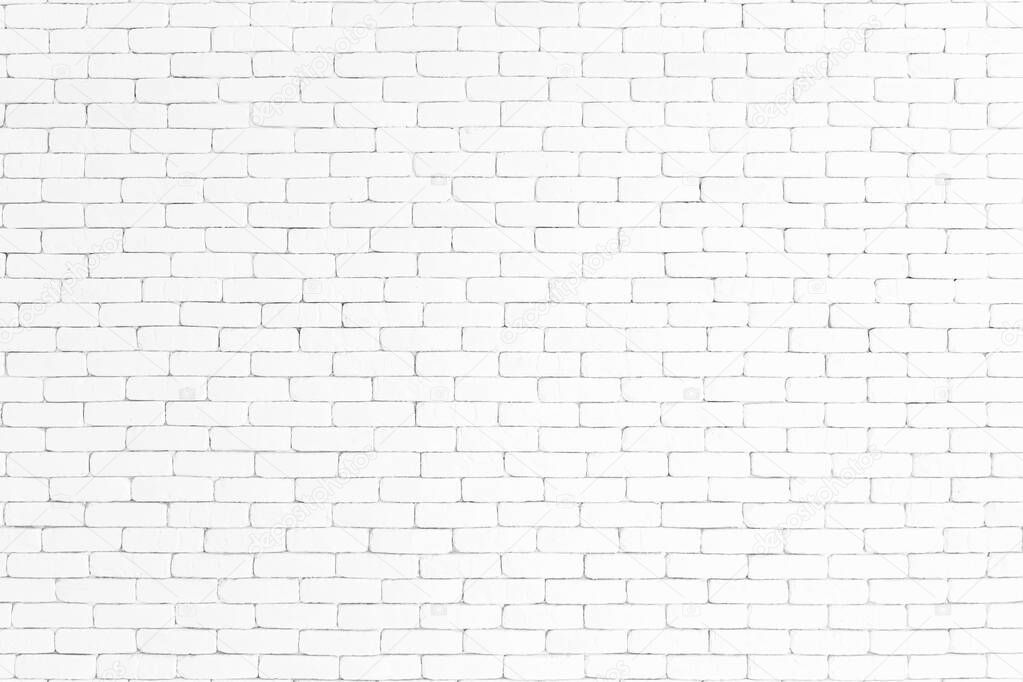 Background white brick abstract texture.
