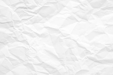 Temiz beyaz kağıt, kırışık, soyut arka plan.