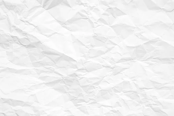 Schoon Wit Papier Gerimpeld Abstracte Achtergrond — Stockfoto