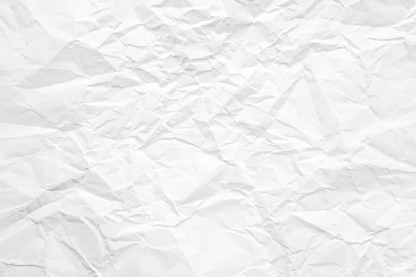 Tiszta Fehér Papír Ráncos Absztrakt Háttér — Stock Fotó