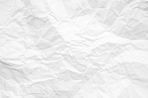 Tiszta Fehér Papír Ráncos Absztrakt Háttér — Stock Fotó