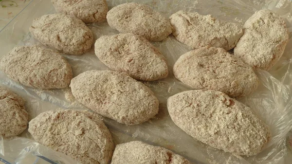 Meat Cutlets Semi Finished Product — Stock Photo, Image