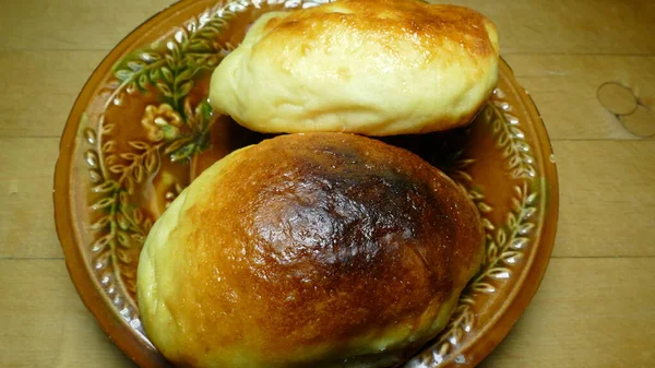 Cabbage Pies Plate — Stock Photo, Image