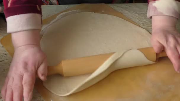 Chef Prepara Pizza Concetto Cibo Sano — Video Stock