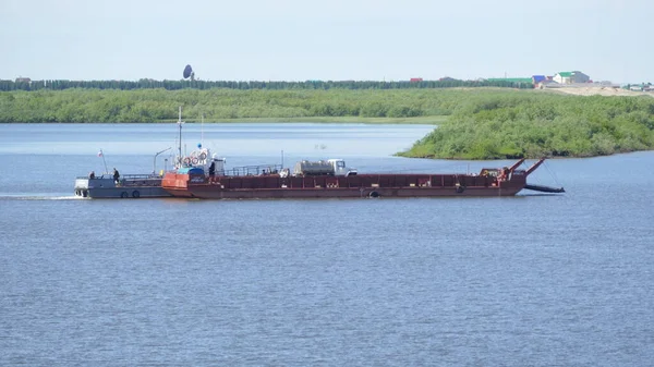 Naryan Mar Şehri Nenets Özerk Okrug Rusya 2021 Pechorp Nehri — Stok fotoğraf