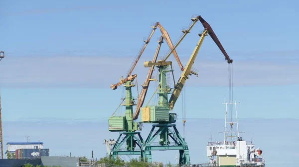 Naryan Mar Stad Nenets Autonome Okrug Rusland 2021 Riviernavigatie Pechorp — Stockfoto