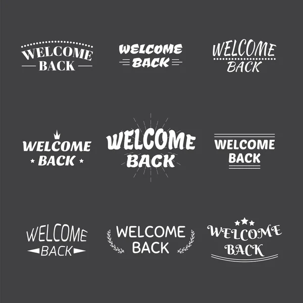 Welcome Back Decorative Lettering Text Royalty Free SVG, Cliparts, Vectors,  and Stock Illustration. Image 56575527.