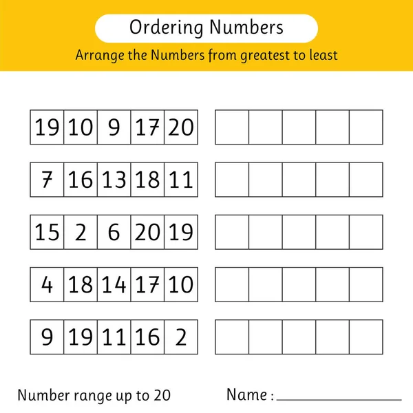 Matemática - Maior, Menor e Igual worksheet