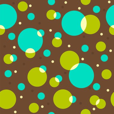 kahverengi zemin üzerinde daireler ile Seamless Modeli
