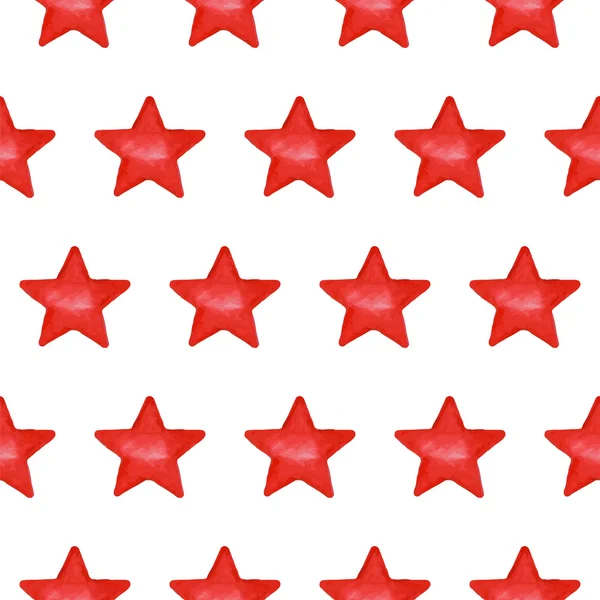 Seamless pattern with red stars — Stock Vector