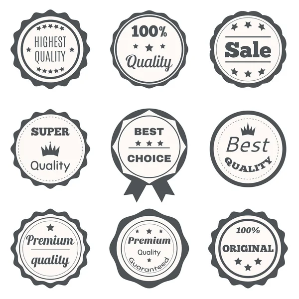 stock vector Vector vintage badges. Best choice, premium quality, highest qua