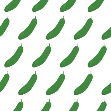 Yeşil salatalıklı kusursuz desen