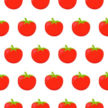Kırmızı domateslerle kusursuz desen