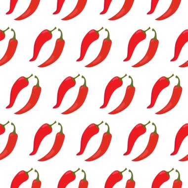Kırmızı Pul biber ile Seamless Modeli