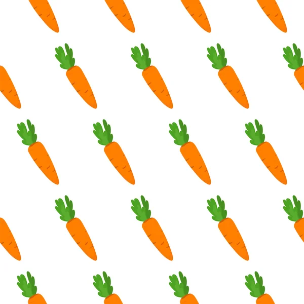 Padrão sem costura com cenouras — Vetor de Stock