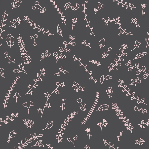 Motif floral vectoriel sans couture — Image vectorielle