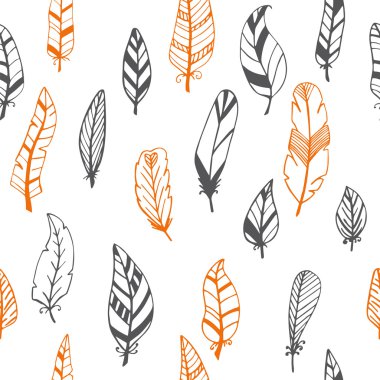 ile Seamless Modeli el çekilmiş tüyler