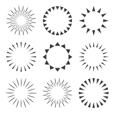 Sparkles ve starbursts ışınları ile