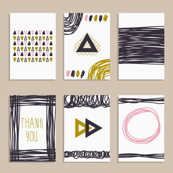 Conjunto de carteles de moda. Estilo moderno hipster para invitación, busi — Vector de stock