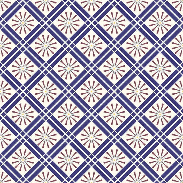 Seamless modeli. Soyut kılavuz arka plan. Modern şık doku. Rhombus çinileri ile zarif süsleme yinelenen. Vektör grafik tasarım unsuru.