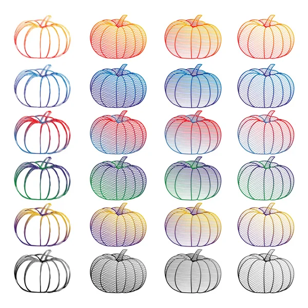 Vektor-Doodle-Kürbis, Vektorelement für Ihr Design — Stockvektor