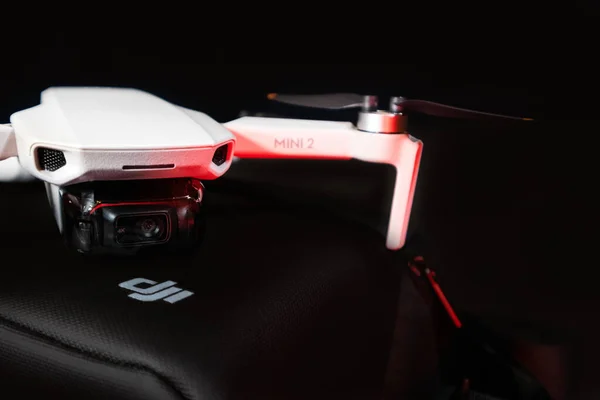 Kiev Ukraine Février 2021 Dji Mavic Mini Drone Props Close — Photo