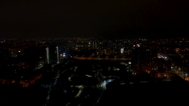 Aerial Ciemny Widok Charków Centrum Parku Ogród Botaniczny Sarzhyn Yar — Wideo stockowe