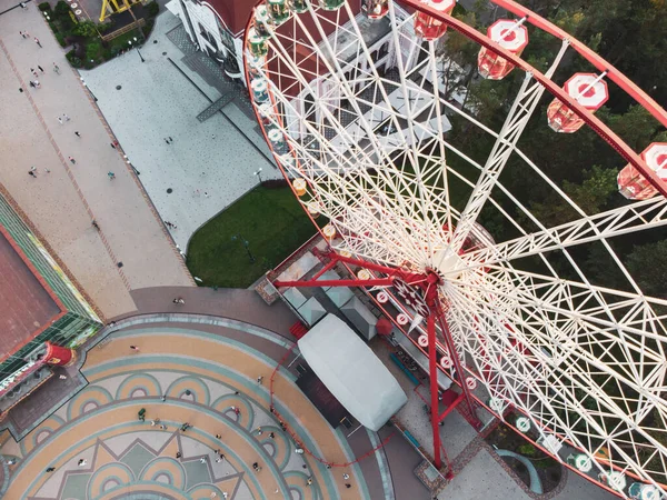 Rotella Panoramica Vista Aerea Dall Alto Nel Centro Kharkiv Parco — Foto Stock