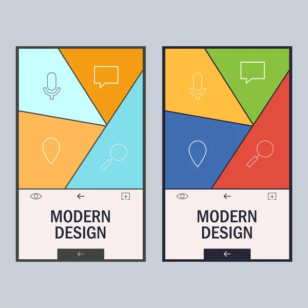 Estilo de diseño triangular geométrico vectorial — Archivo Imágenes Vectoriales