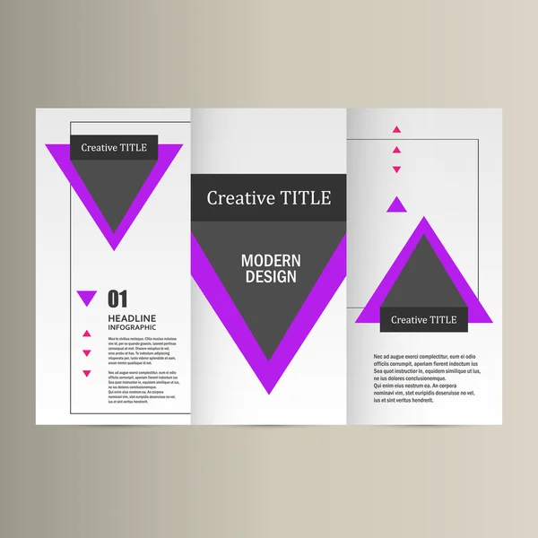 Brochure vettoriale Layout Design Template — Vettoriale Stock