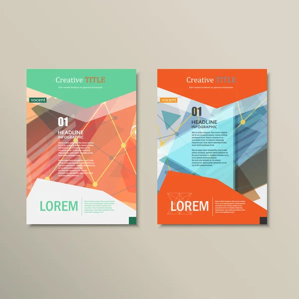 Vektör broşürü tasarım şablonu