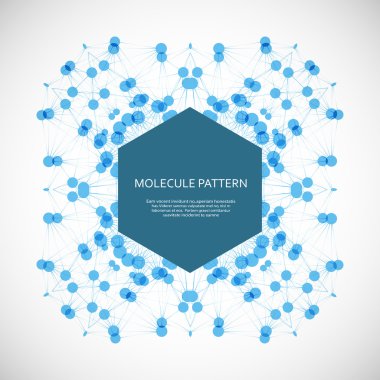Soyut geometrik kafes, moleküller aynı zincir üzerinde. Moleküler kafes güzel dizi. Vektör kompozisyon tasarımı için