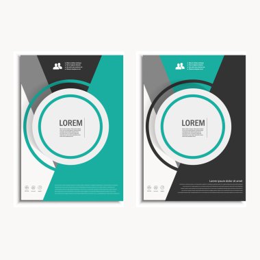 Vektör tasarım kapak tasarım broşür A4 boyutunda