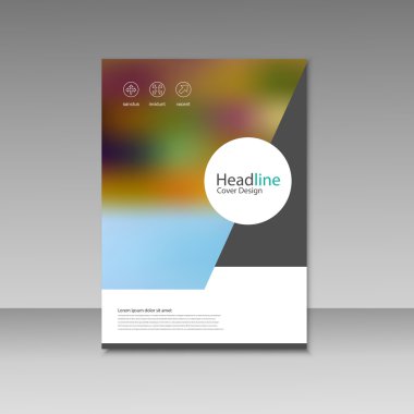 Vektör broşür tasarım düzeni şablonu