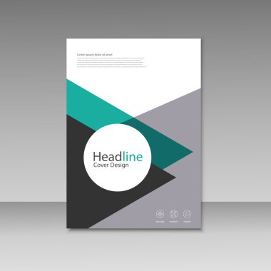 Vektör broşür tasarım düzeni şablonu