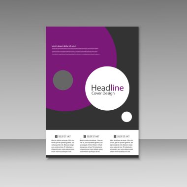 Vektör broşür tasarım düzeni şablonu