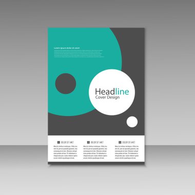 Vektör broşür tasarım düzeni şablonu