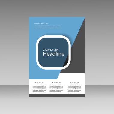 Vektör broşür tasarım düzeni şablonu