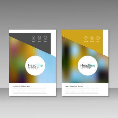 Vektör broşür, dergi, kapak tasarımı, afişi şablonu