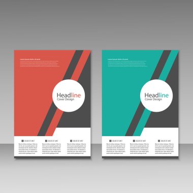 Soyut broşür tasarımı. Modern kapak arka planlar. Vektör şablonu