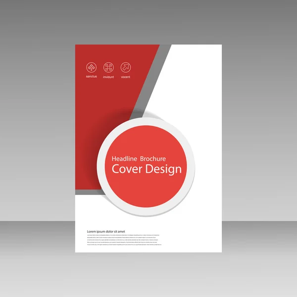 Abstract brochure design template. flyer design, book, print design, brochure template. Brochure abstract design. Brochure background — Stock Vector
