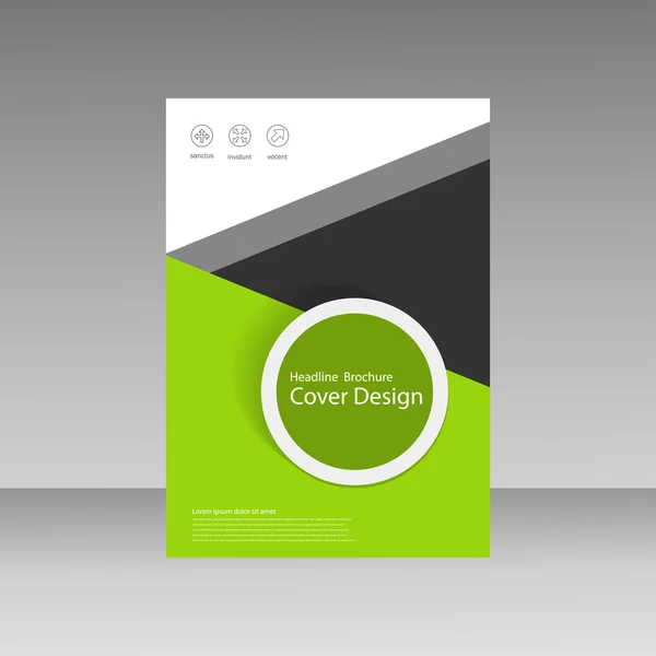 Шаблон дизайну абстрактних брошур. дизайн листівок, книга, дизайн друку, шаблон брошури. Брошура абстрактного дизайну. фон брошури — стоковий вектор