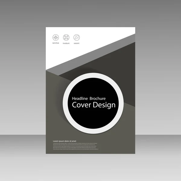 Vector Brochure Design Layout template — Stock Vector