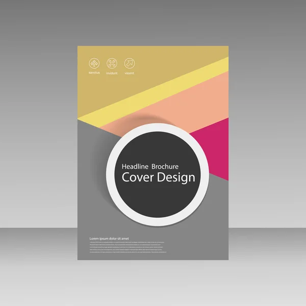 Design astratto della brochure. Copertina moderna sfondi. Modello vettoriale — Vettoriale Stock