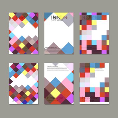 Kare ve dikdörtgenli broşür tasarımı